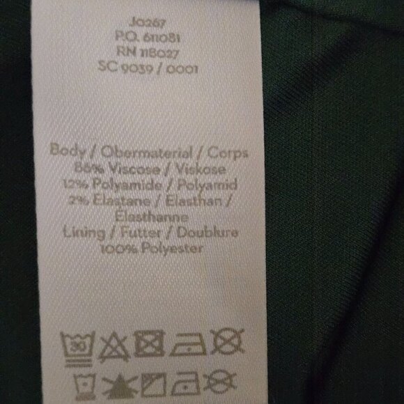 Boden Alexis Green Floral Jersey Fit N Flare Dress Size 6 - Picture 10 of 10